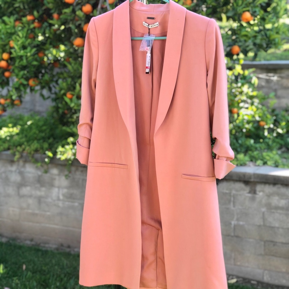 Alice + Olivia Woman Ruched Blazer